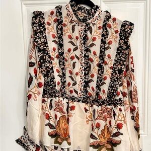 FARM Rio Berry Garden Cream Mini Dress